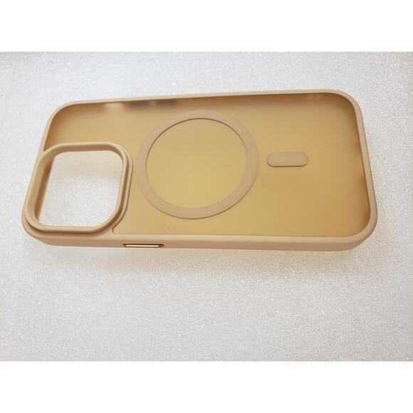 Miracase Phone Case for iPhone 14 PRO. Beige. Gold Buttons - Picture 9 of 9